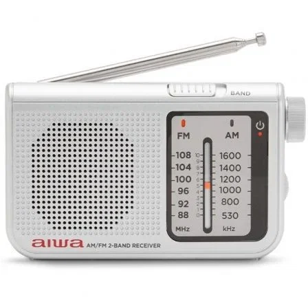 Aiwa RS-55SL Radio Portátil de Bolsillo AM/FM Plata Aiwa RS-55SL Radio Portátil de Bolsillo AM/FM Plata